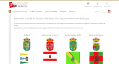 Desktop Screenshot of escudosybanderas.burgos.es
