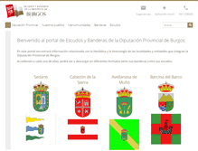 Tablet Screenshot of escudosybanderas.burgos.es