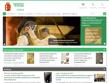 Tablet Screenshot of cultura.burgos.es