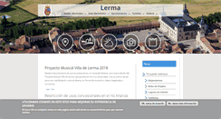 Desktop Screenshot of lerma.burgos.es